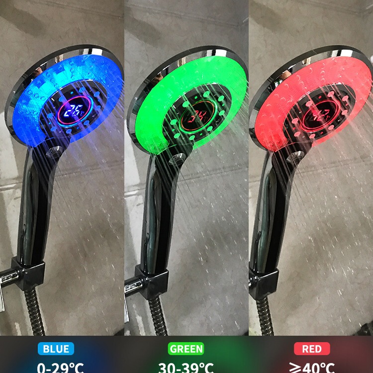 Cross-Border Led Digital Display Temperature Control Celsius Huashi Shower Led Temperature Display Shower Bathroom Shower Digital Display Shower Cross-Border Led Digital Display Temperature Control Celsius Huashi Shower Led Temperature Display Shower Bathroom Shower Digital Display Shower