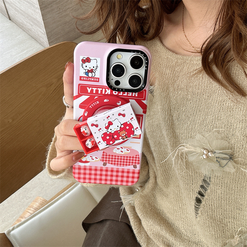 可爱厨师Kitty猫饺子食盒适用iPhone17苹果16ProMax/15手机壳14潮|undefined