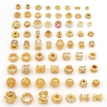 ��ɫ18k����΢��ʯͰ��··ͨ��С�U��ˮ���ִ�diy��������C45