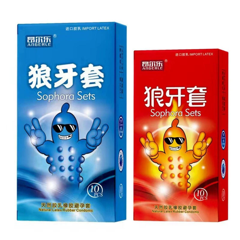 昂尔乐 Condom Ultra Thin Passion Floating Point Condom 8x Long-lasting Wolf Braces Large Particle Large Oil Quantity Covers