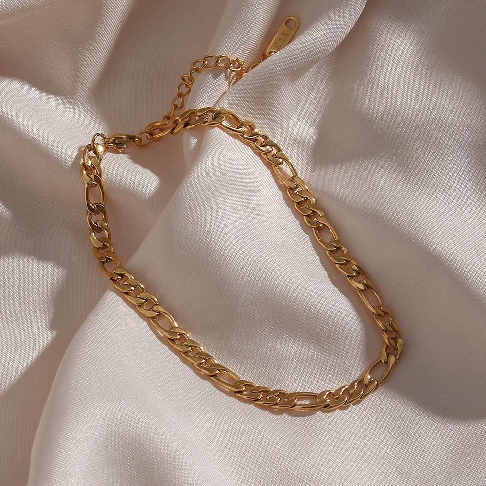 Fashion Geometric Stainless Steel Plating Bracelets Necklace