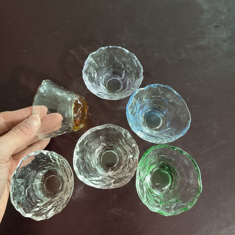 水晶缺口杯碗透明供佛供水碗七彩碗佛堂贡品圣水碗 佛教用品