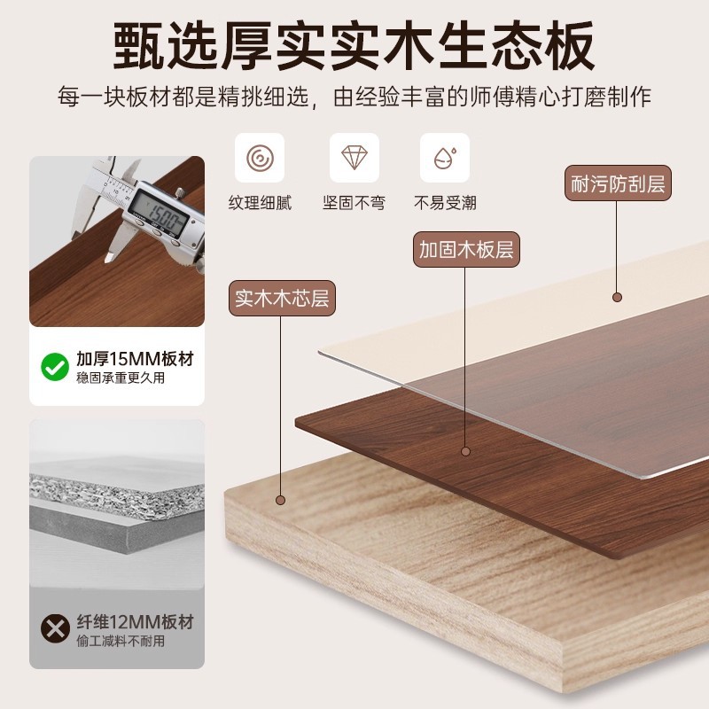 2025 nuevo núcleo de madera sólida meseta de cabecera en un tocador moderno simple dormitorio pequeño mesas de maquillaje con almacenamiento