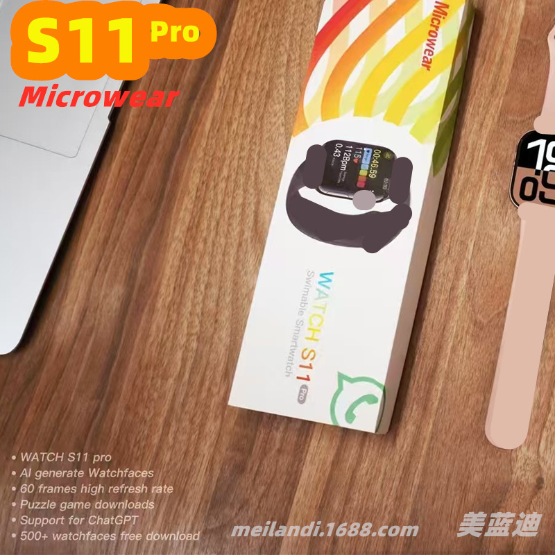 Microwea Cross-Border New S11P Ro Smart Watch R Bluetooth Sports Huaqiangbei Micro Wearable Watch 11
