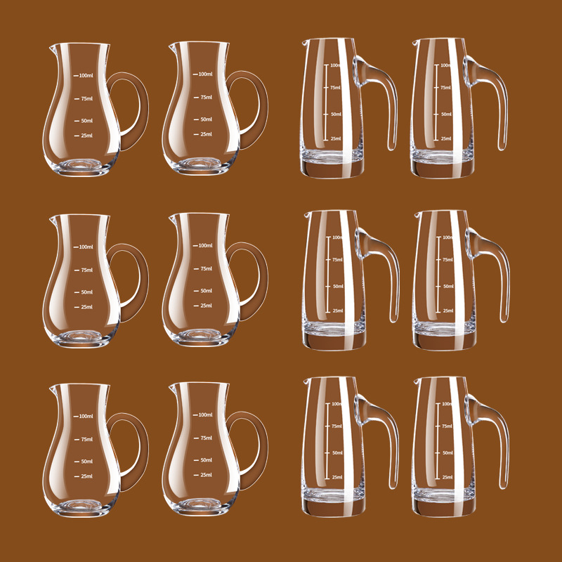 Home Bar Use Whiskey Pourer Set 100ml Measuring Glass Small Glass 2 oz Red Wine Decanter