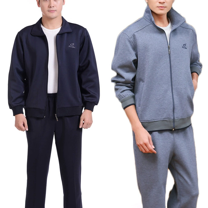 Производители оптом мужской весенне-осенний свитер костюм папы среднего возраста Спортивная одежда толстая куртка пальто