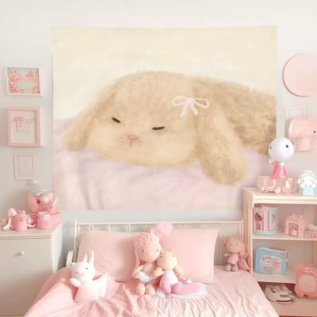 [cutepets милый исцеляющий фон, настенный тканый декор для комнаты, переделка спальни/общежития, мультяшное украшение]