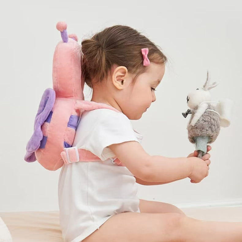 Almohada anti-caída del bebé reposacabezas Protección Infantil Niño anti-colisión tapa de terciopelo de cristal de juguete multifuncional almohada del bebé image 4
