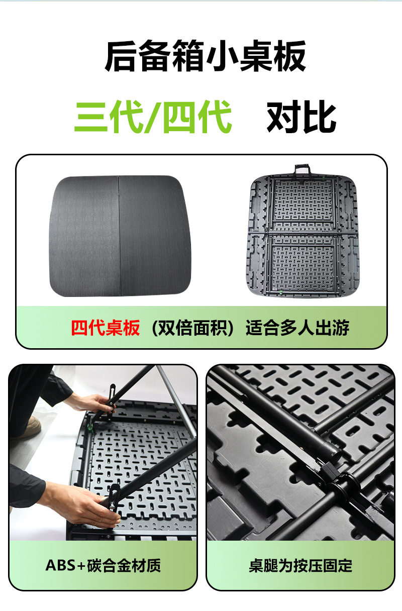 Suitable for Tesla Fourth Generation New Version Model 3/Y Camping Style Table Trunk Foldableing Table Accessories