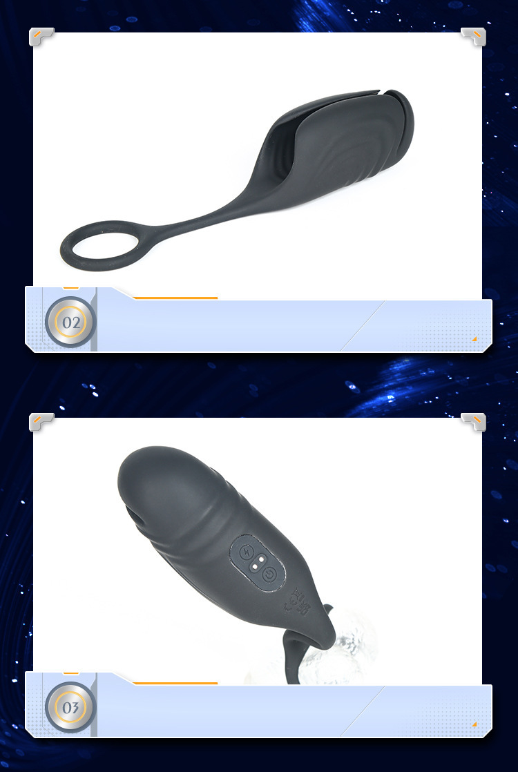 Electric Shock Glans Trainer Masturbator, Automatic Vibrating Silicone Stroker for Men — detail image 19