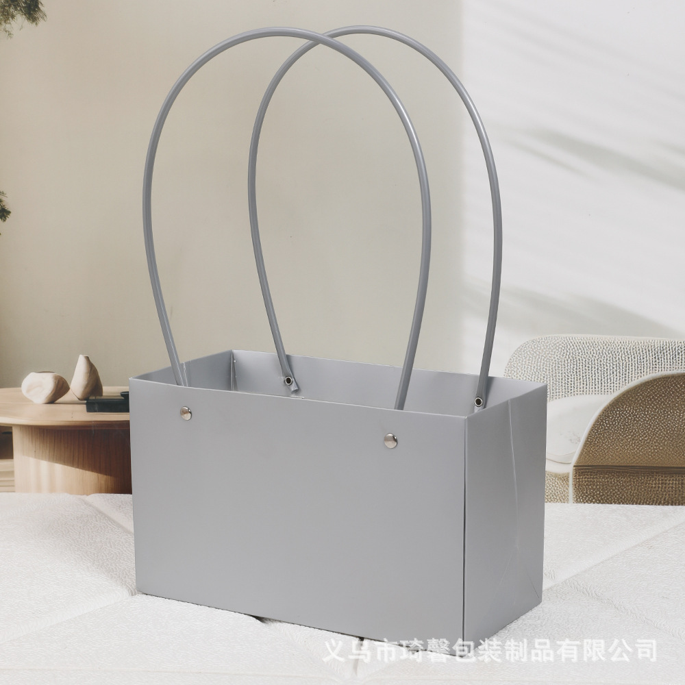 Caja Portátil para Flores de Cartón Blanco Impermeable para Arreglos Florales image 26