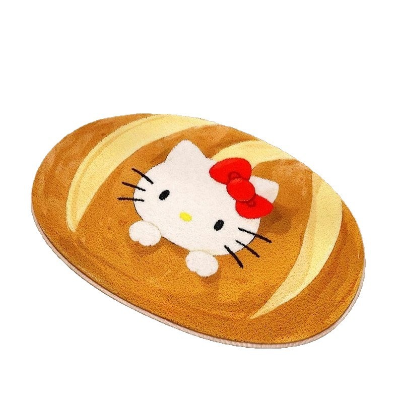 hellokitty凯蒂猫卡通地垫地毯可爱女生卧室垫浴室防滑吸水脚垫|undefined
