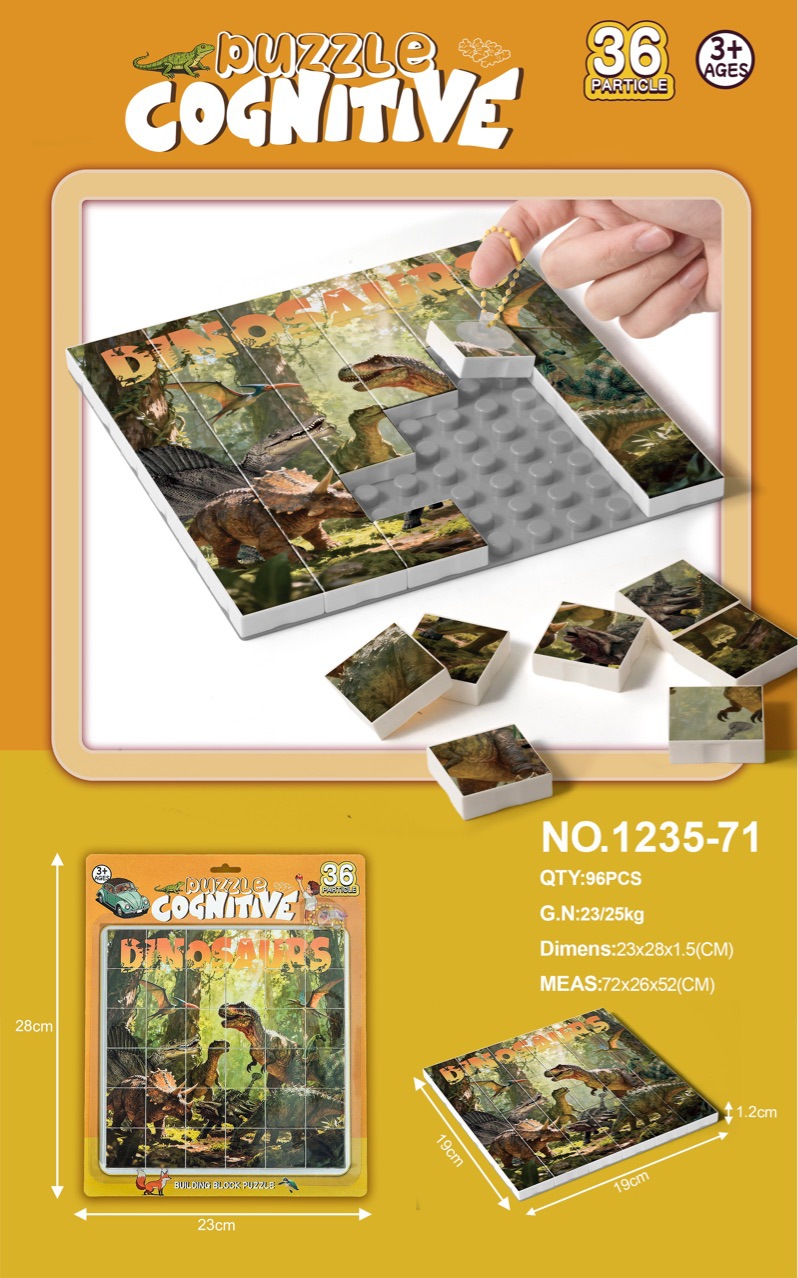 Foreign Trade Christmas Cross-Border Halloween Kidsren's Educational Games Desktop Cognitive Building Blocks Puzzle Family Interactive Toys