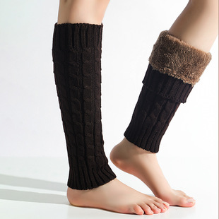 Thick Woolen Socks, Leg Warmers, Korean Style Pile Socks, Autumn and Winter Knitted Leg Warmers, Cross-Border Eight-Character Twist Leg Warmers, Boot Covers