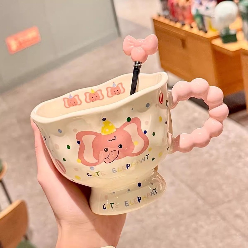 2025款大象陶瓷杯子高颜值水杯情侣马克杯送男女生生日礼物伴手礼|undefined