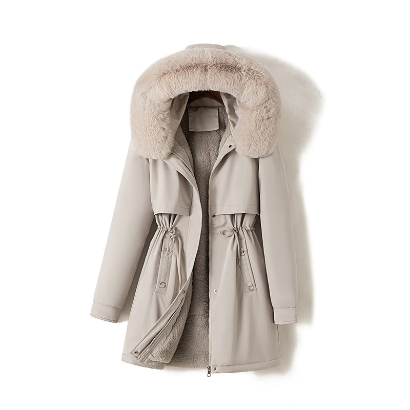 2024 New Export Cotton Jacket for Women, Mid-Length Korean Style Loose Large Size down Cotton Jacket for Women, Parka Cotton Jacket