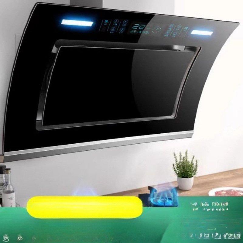 Range Hood Household Kitchen Large Suction Dual Motor Side Suction Automatic Cleaning Range Hood