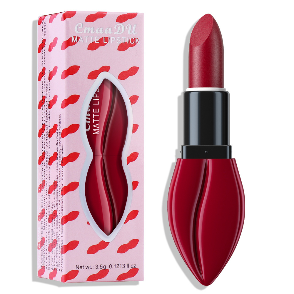 CmaaDu 10 Colors Matte Velvet Finish Long-lasting Moisturizing Lipstick Wholesale Cross-border Model_voghion.com