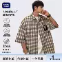 夏季薄款短袖格子衬衫
