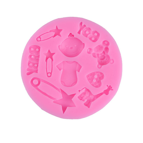 Baby stroller foot, bottle, letter, chocolate mold, cupcake decoration mold, baking mold