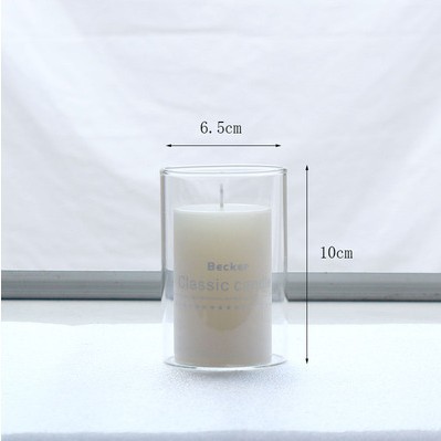 Transparente; 6.5*10 velas