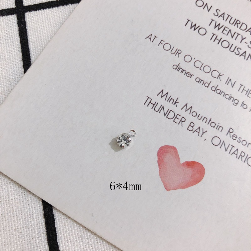 4mm solo colgante blanco K