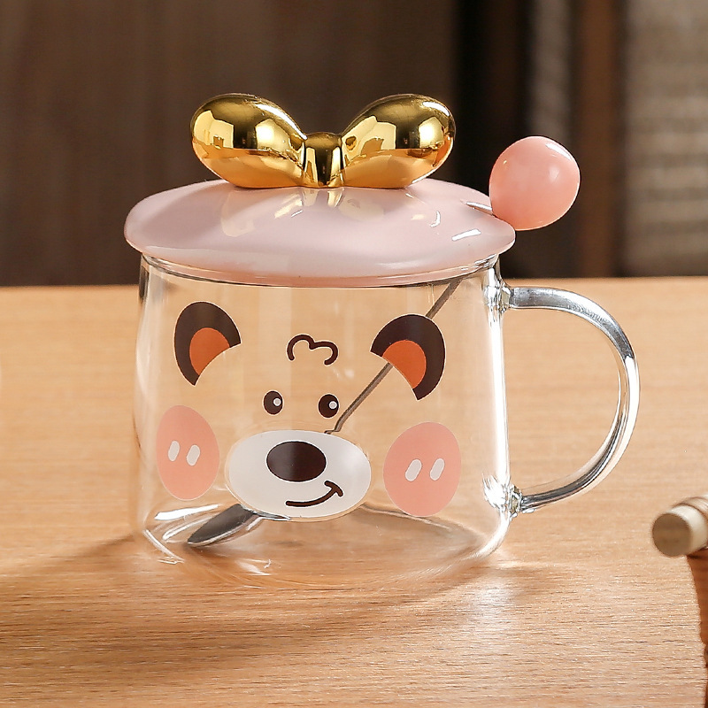 オフィスの漫画のグラスのレリーフの3dかわいいマグカップの牛乳はコップの会社の贈り物を飲みます。|undefined