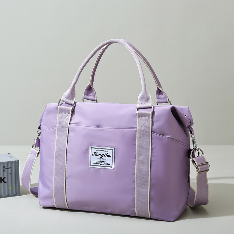 Bolsa a prueba de salpicaduras, bolsa de viaje ligera y simple, bolsa de yoga de gran capacidad, bolsa deportiva de ocio femenina, bolsa de fitness image 4