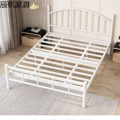 简约法式铁艺床单人床家用高端铁床双人床铁架床