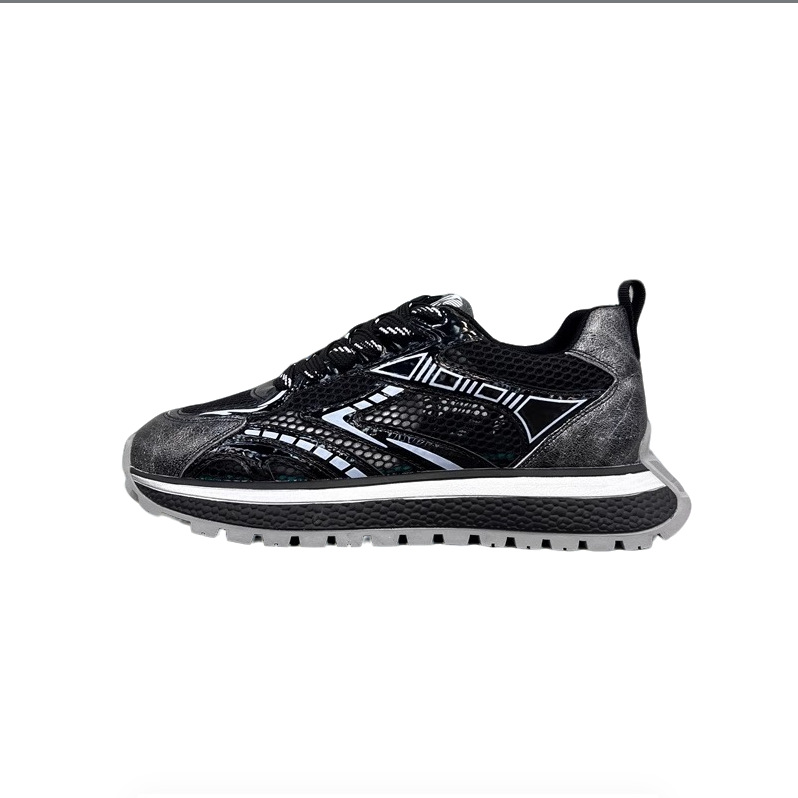 Light Luxury Casual Shoes For Men Spring And Summer Mesh Sneakers_voghion.com