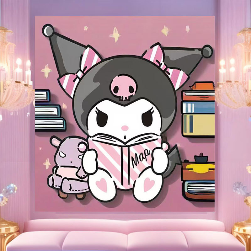 20 * 20 Crazy Zoo City pintura digital a mano diy dibujos animados pintura a mano Judith Decoration