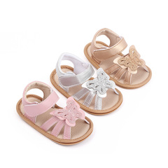 Summer New Arrival 0-1 Year Old Girls' Sparkling Butterfly Soft Sole Sandals Baby First Walking Shoes 2783