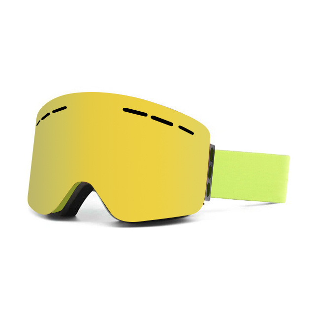 Ochelari de schi magnetici pentru adulți, echipament de schi cilindric anti-aburire cu strat dublu, card de ochelari de protecție pentru ochi, miopie_voghion.com