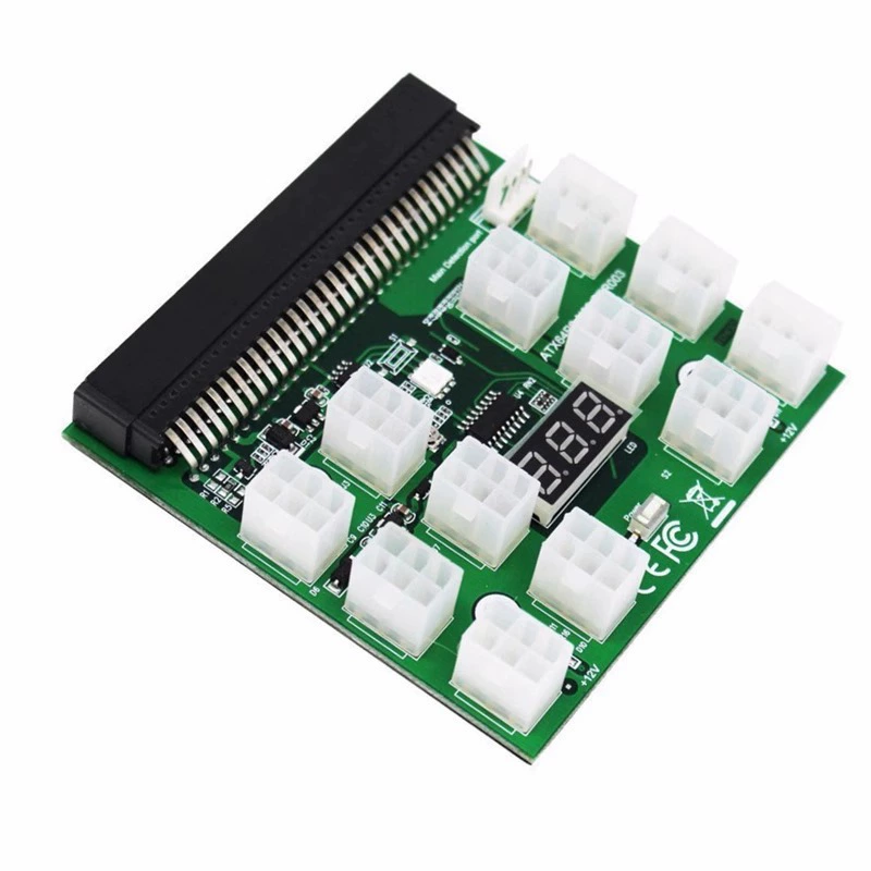 HP server power conversion board 64 -pin 6PIN graphics card power board 12 6P line interfaces all together