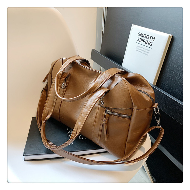 European and American cross-border fashion women's bag 2024 Spring new women's handbag, single-shoulder crossbody bag, simple tote bag undefined