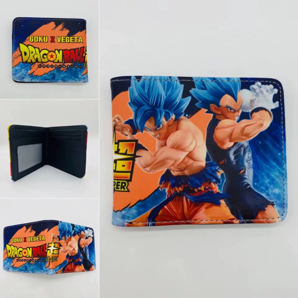 Карта кошелек Dragon Ball, держатель для карт студентов, мультяшный короткий надпись