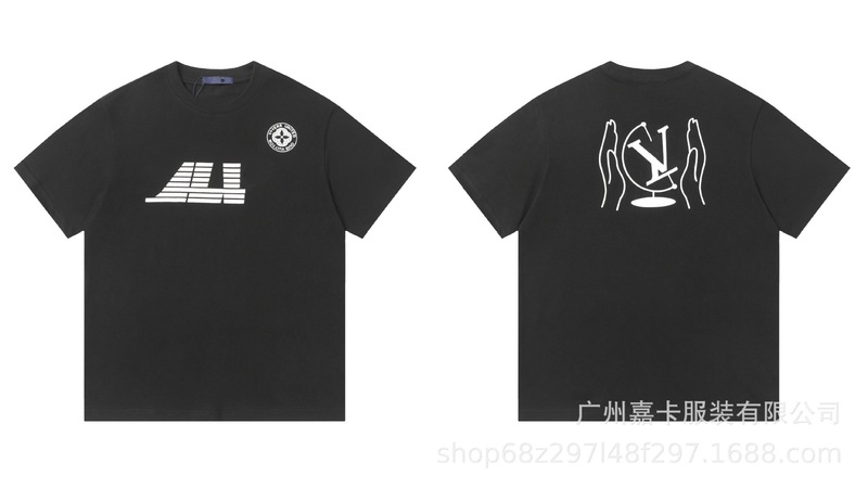 跨境25ss驴家高品质时尚短袖潮牌外贸经典款男女同款T恤透气棉质|undefined