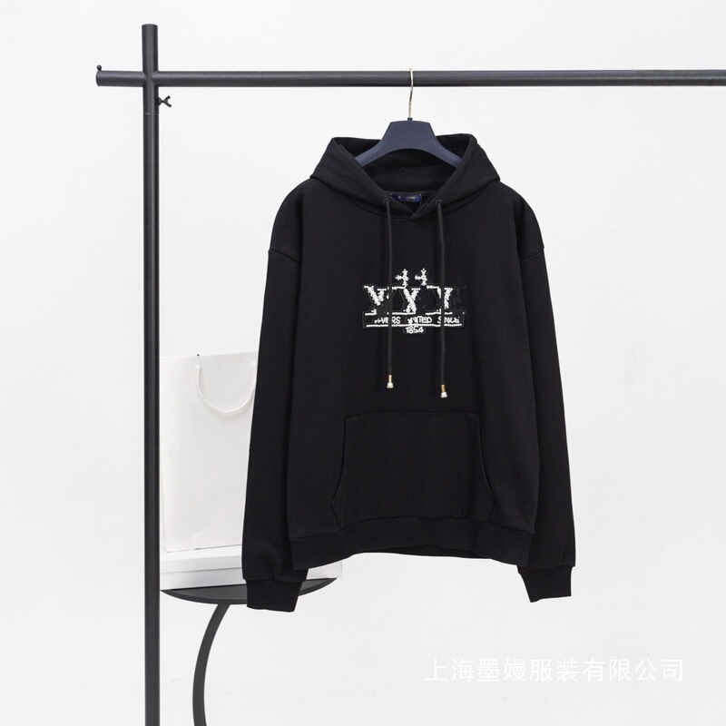 2025 Cross-Border High-End Version of Lv's New Logo Casual Trendy Brand Top-Notch Long-Sleeve Hoodie Sweatshirt Wholesale