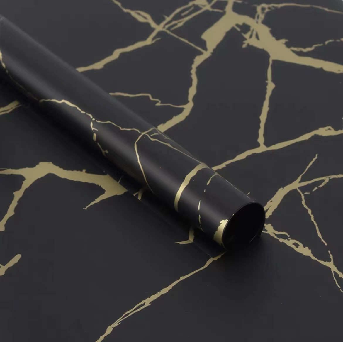 Papel de regalo impermeable con diseño de mármol de la marca Lizhiran, papel Nosa para envolver flores, materiales florales para embalaje de regalos.