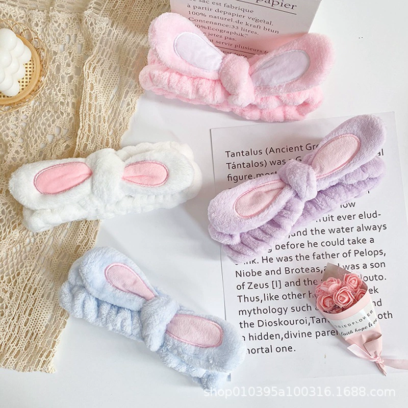 Королла повязка на голову для умывания лица, милый аксессуар для волос, корейский стиль, с вышивкой, подарок на день рождения
