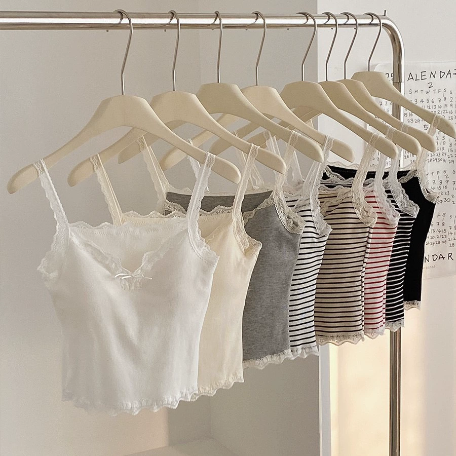 Весенний и летний новый стиль изысканный лук с кружевной подтяжкой