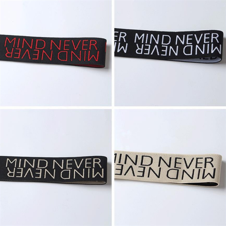 红色字母提货松紧带 黑红色裙裤腰弹力带 杏色白色伸缩回缩橡筋带