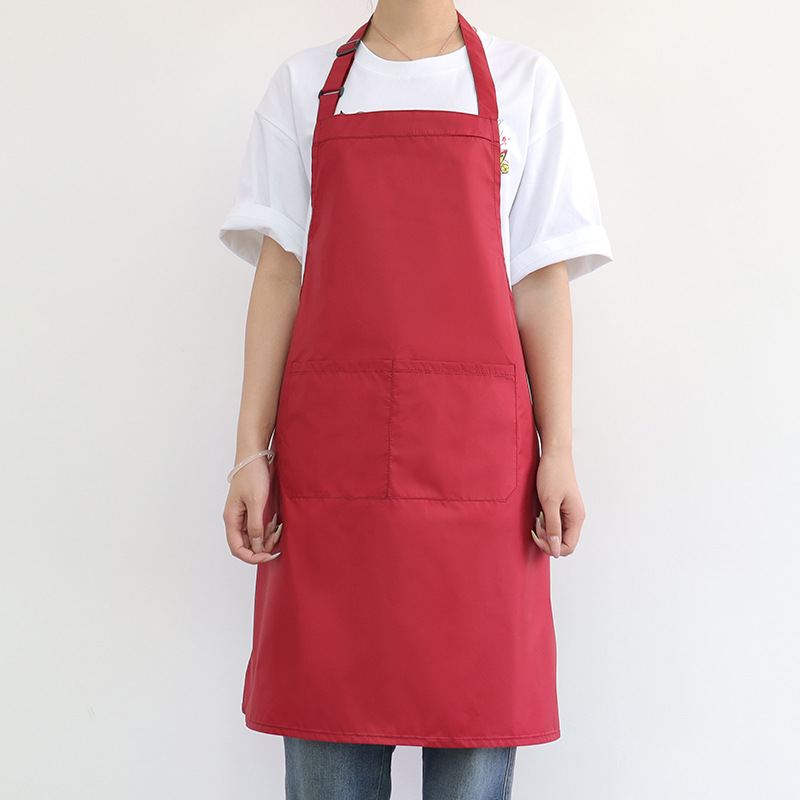 Nuevo delantal impermeable transfronterizo logotipo personalizado ajustable cocina doméstica lavaplatos panadería delantal de ropa de trabajo