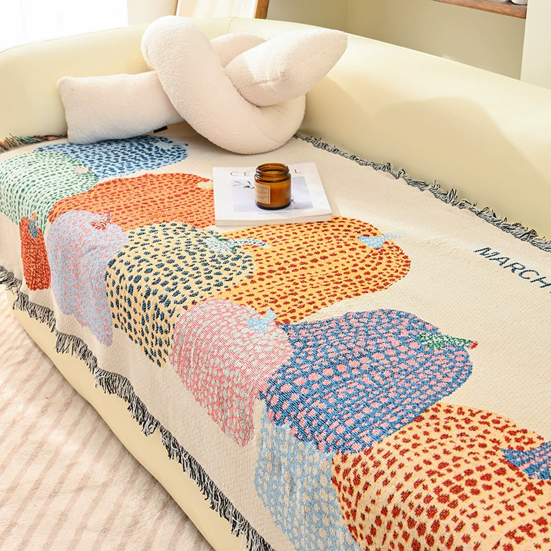 Universal High-End Double-Sided Sofa Throw, Thick and Soft, Reversible Blanket in Multiple Colors