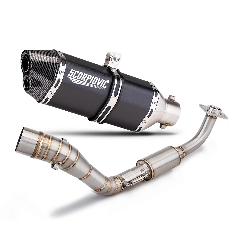 Motorcycle exhaust pipe modification NMAX 125 155 stainless steel front section tail section muffler suit 15-17 years