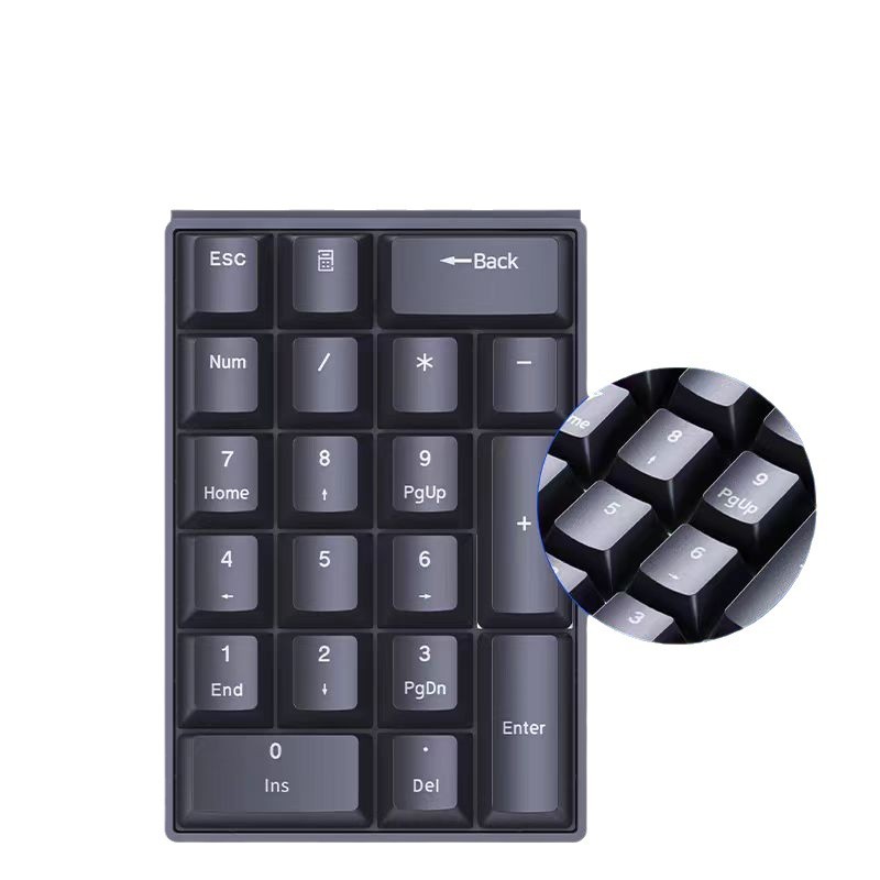 Teclado mecánico digital F20 computadora portátil con cable de finanzas teclado externo mini portable oficina financiera
