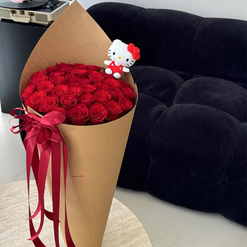 El pensamiento de siete colores puede soportar el empaque del ramo de helado, el empaque de flores, la floristería, el empaque del papel de regalo floral de bricolaje