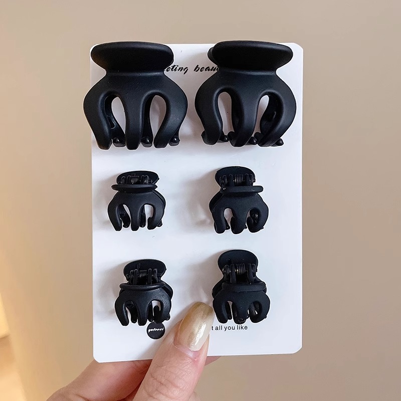 Horquilla de calabaza esmerilada de alta calidad, temperamento femenino, pinza de agarre grande, parte posterior de la cabeza, pinza de tiburón, clip de tiburón, tocado, horquilla