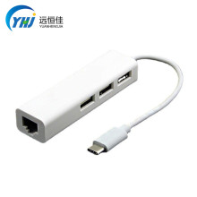 Type-C转网卡接口线 USB2.0有线网卡网络转接口头分线器