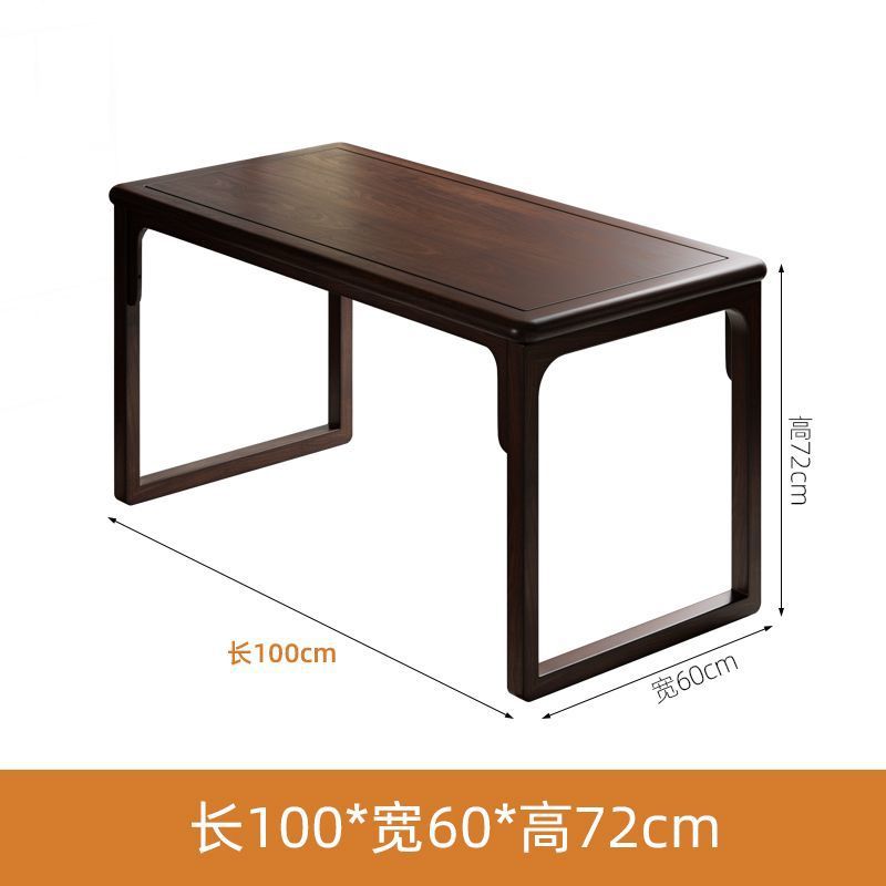 Nuevo estilo chino de madera sólida mesa de té silla combinación casera balcón Zen mesa de té sala de té mesa de té oficina pequeña mesa de té